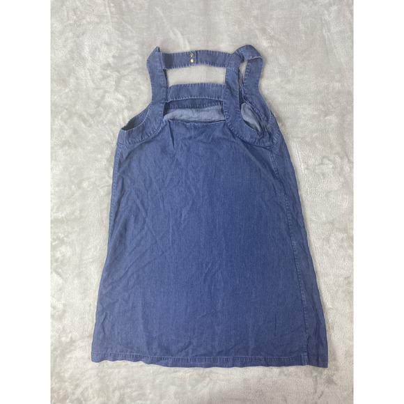 KARRI BLUE Sleeveless Dress Womens Small Blue Denim Lightweight Casual Lyocell - Picture 6 of 7